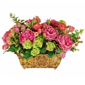 Rose and Chamomile Mixed Centerpiece 19" Wide