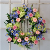 Garden Pastel Wreath 22" Multicolor