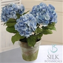 Hydrangea Potted 3 Stems 21" Light Blue