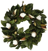 Wreath Magnolia Bud 24" White